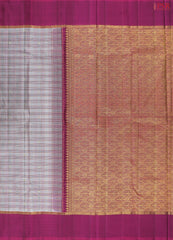 Zinc Grey Kanchipuram Silk Saree