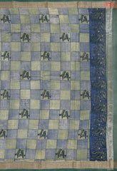 Dark Olive Green Chanderi Silk Cotton Saree