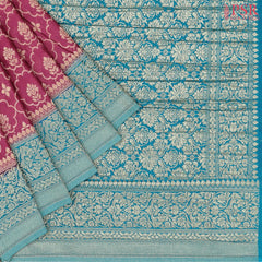 Mulberry Pink Georgette Saree