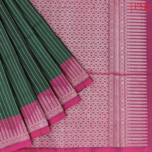Dark Green Soft Silk Saree