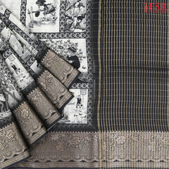 Grey Modal Silk Saree