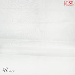 Floral White Organza Embroidery Saree