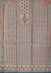 Chikoo Silk Cotton Dress Material