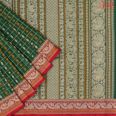 Dark Green Kalakshetra Kovai Cotton Saree