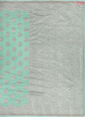 Light Mint Green Georgette Silk Saree