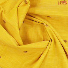 Canary Yellow Kanchi Cotton Saree