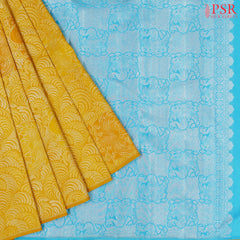 Tuscany Yellow Kanchipuram Silk Saree