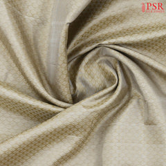 Parchment Beige Kanchipuram Silk Saree