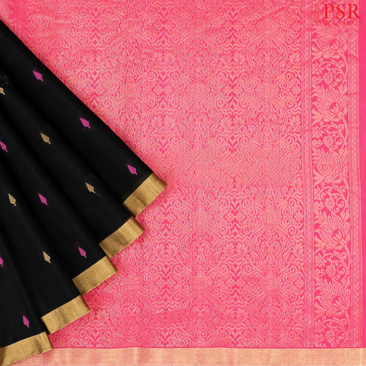 Black Silk Cotton Saree