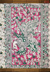 Royal Beige Kalamkari Silk Saree