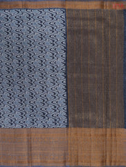 Dark Blue Linen Saree