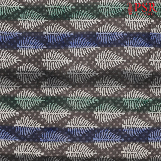 Dark Taupe Dabu Print Running Material