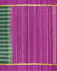 Dark Green Arani Silk Saree