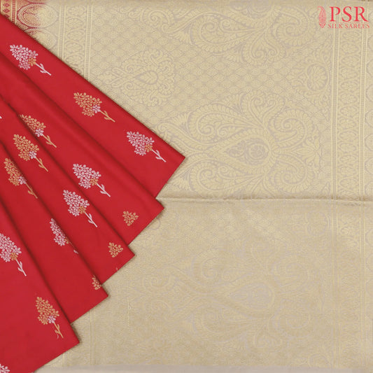 Red Soft Art Silk Saree