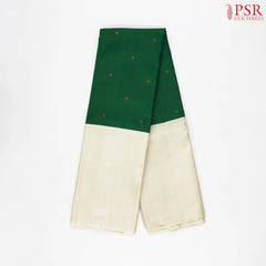 Dark Green Kanchipuram Silk Saree