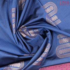 Yale Blue Soft Art Silk Saree