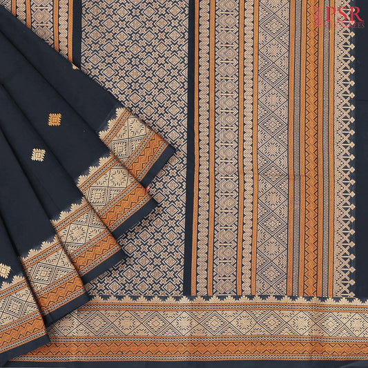 Black Kalakshetra Kovai Cotton Saree