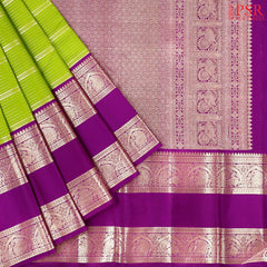 Apple Green Kanchipuram Silk Saree