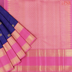 Navy Blue Kanchipuram Silk Saree