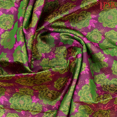 Tyrian Purple Kanchipuram Jacquard Silk Saree