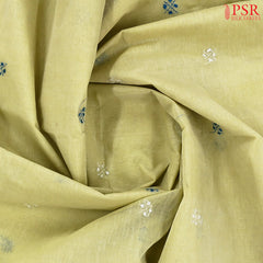 Pastel Olive Bengal Cotton Saree