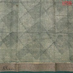 Dark Olive Green Chanderi Silk Cotton Saree