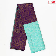 Dark Purple Kanchipuram Silk Saree