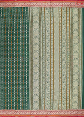 Dark Green Kalakshetra Kovai Cotton Saree