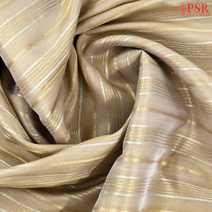 Golden Beige Semi Banaras Saree