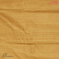 Mustard Yellow Semi Tussar Saree