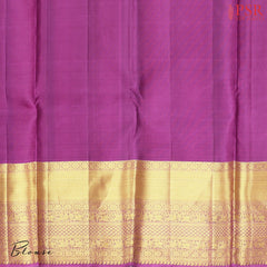 Cerulean Blue Kanchipuram Silk Saree