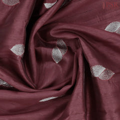 Dark Maroon Kosa Embroidery Saree