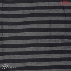 Black & Grey Mangalagiri Cotton Saree