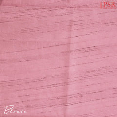 Orchid Pink Semi Tussar Embroidery Saree