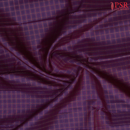 Dark Purple Kanchipuram Silk Saree