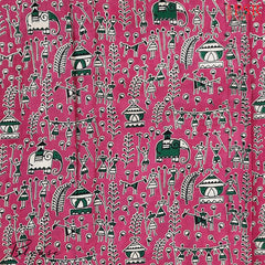 Royal Beige Kalamkari Silk Saree