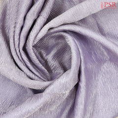 Pastel Lavender Crushed Tissue Silk Saree