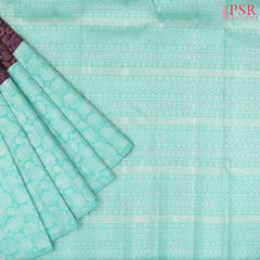 Dark Purple Kanchipuram Silk Saree