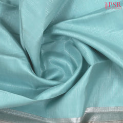 Pastel Blue Kanchipuram Silk Saree