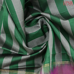 Dark Green Arani Silk Saree