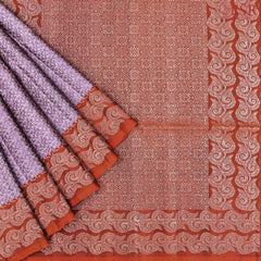 Dark Lilac Soft Silk Saree