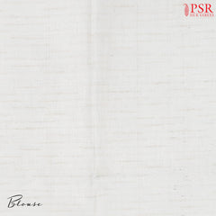 Cornflower Blue Linen Saree