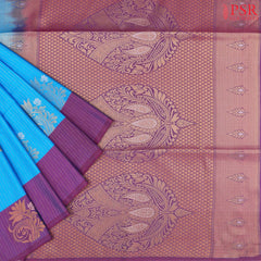 Chintamani Blue Soft Art Silk Saree