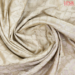 Beige Chiniya Silk Saree