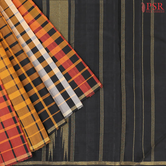 Fiery Palette Kanchipuram Silk Saree