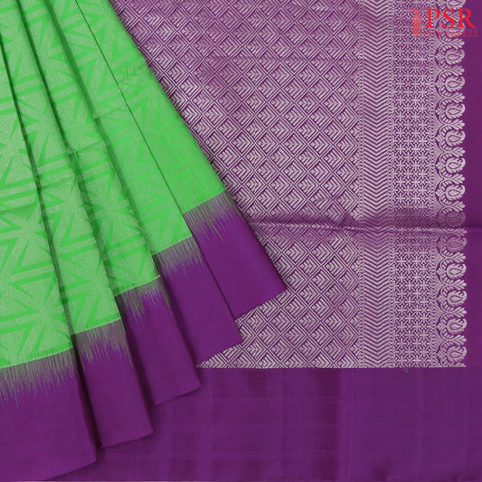 Parakeet Green Soft Silk Saree