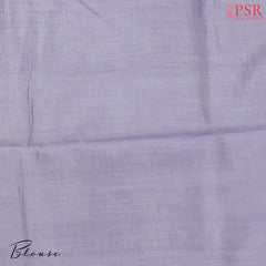 Pastel Lavender Crushed Tissue Silk Saree