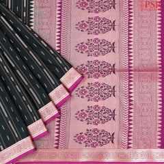 Black Soft Art Silk Saree