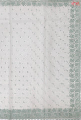 Off White Organza Embroidery Saree