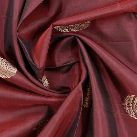 Rosewood Maroon & Magenta Pink Soft Silk Saree